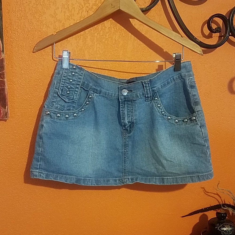Jean's D mini skirt